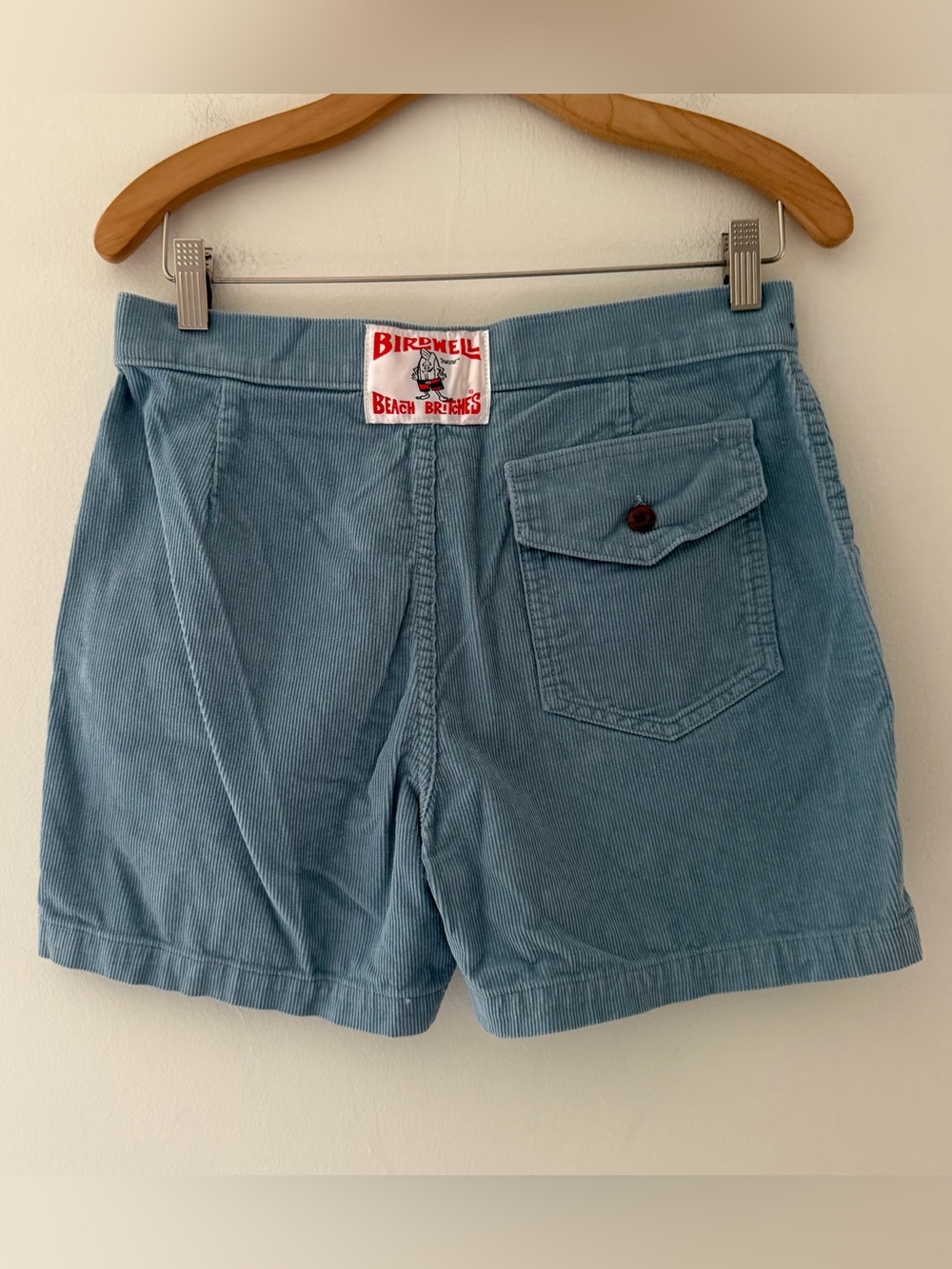 Birdwell Shorts Classic Corduroy Blue Size 29 Surf Coastal Beach
